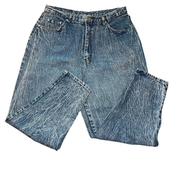 LA Blues Acid Wash Vintage High Waisted Skinny Jeans Size 20 - Picture 1 of 4
